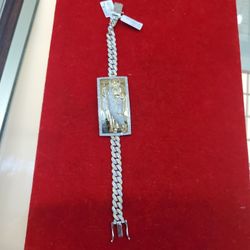 10k Gold Diamond 4ct Bracelet 