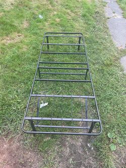 twin foldable bed frame 2x available