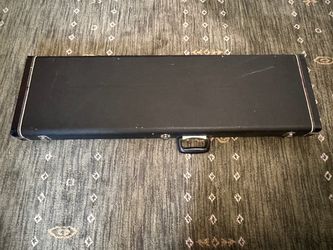 Vintage Bass Guitar Hardcase Blue Velvet Lining