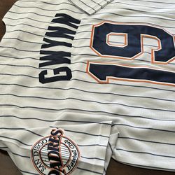 Retro San Diego Padres Jersey Gwynn White Pinstripe 