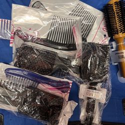 Various Combs And Brushes 9 Pack