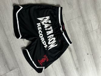 Death Row Records Black Basketball Shorts — Rare Streetwear