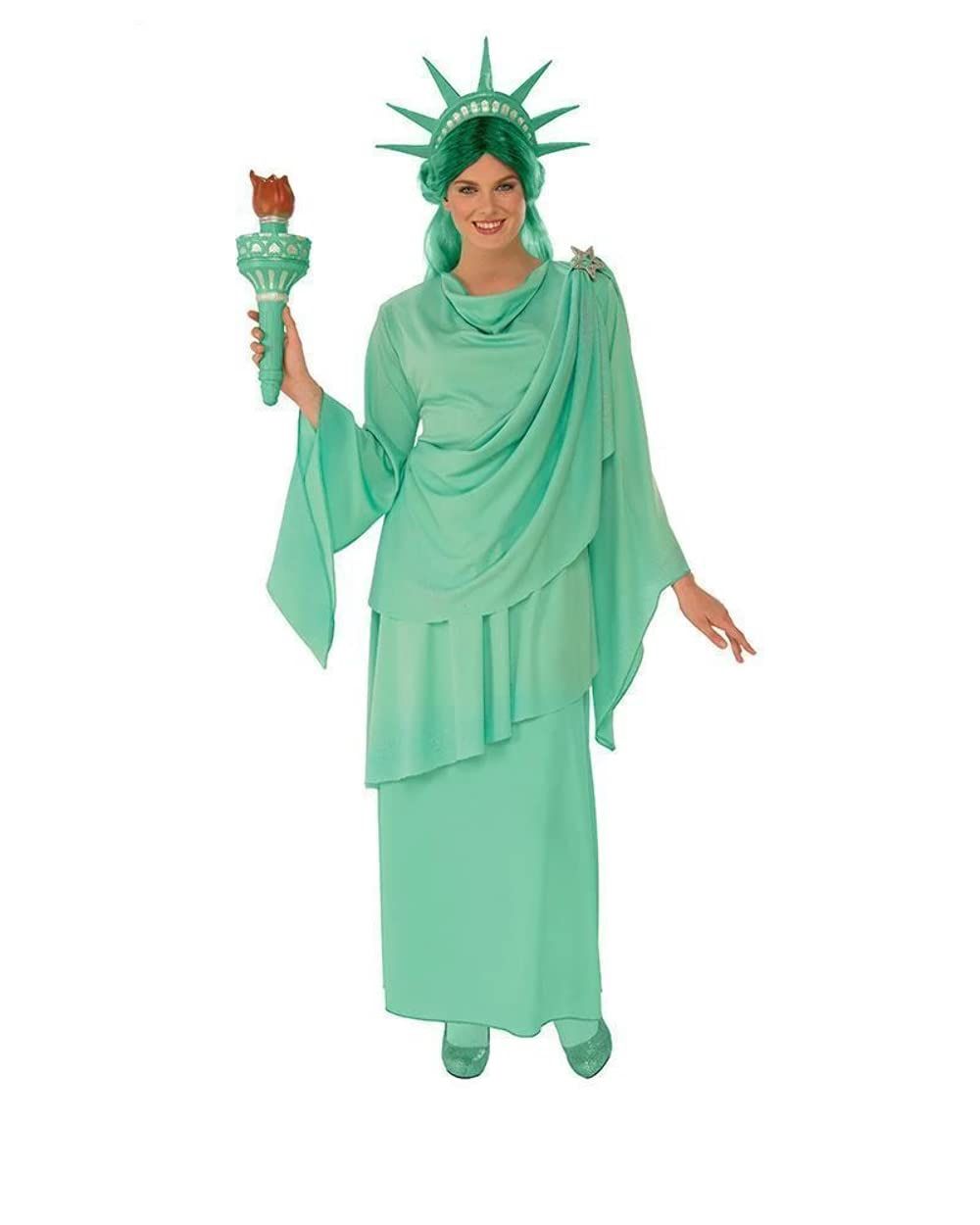 Rubies Women's Classic Statue Of Liberty Adult Costume  Parties And Halloween, As Shown, Large. Torch not included.. retails at $30 .   Will ship . Or