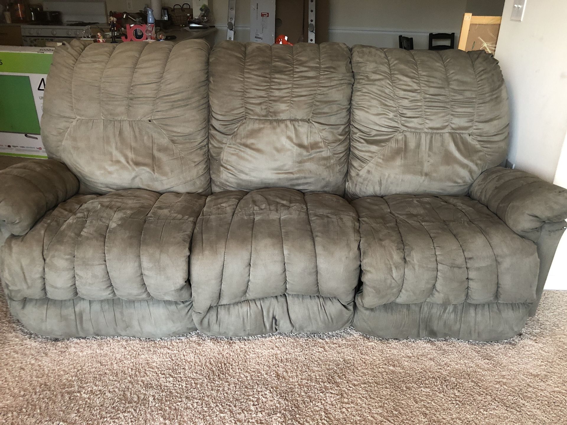 Reclining couches 2 piece set