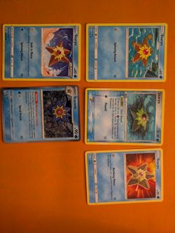 Staryu and Starmie Pokemon Cards