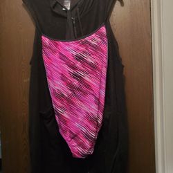 Woman's Bathing Suit With Hooded Cover