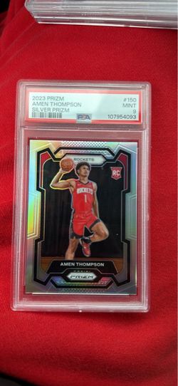 2023 Panini Prizm Amen Thompson Silver Prizm RC PSA 9