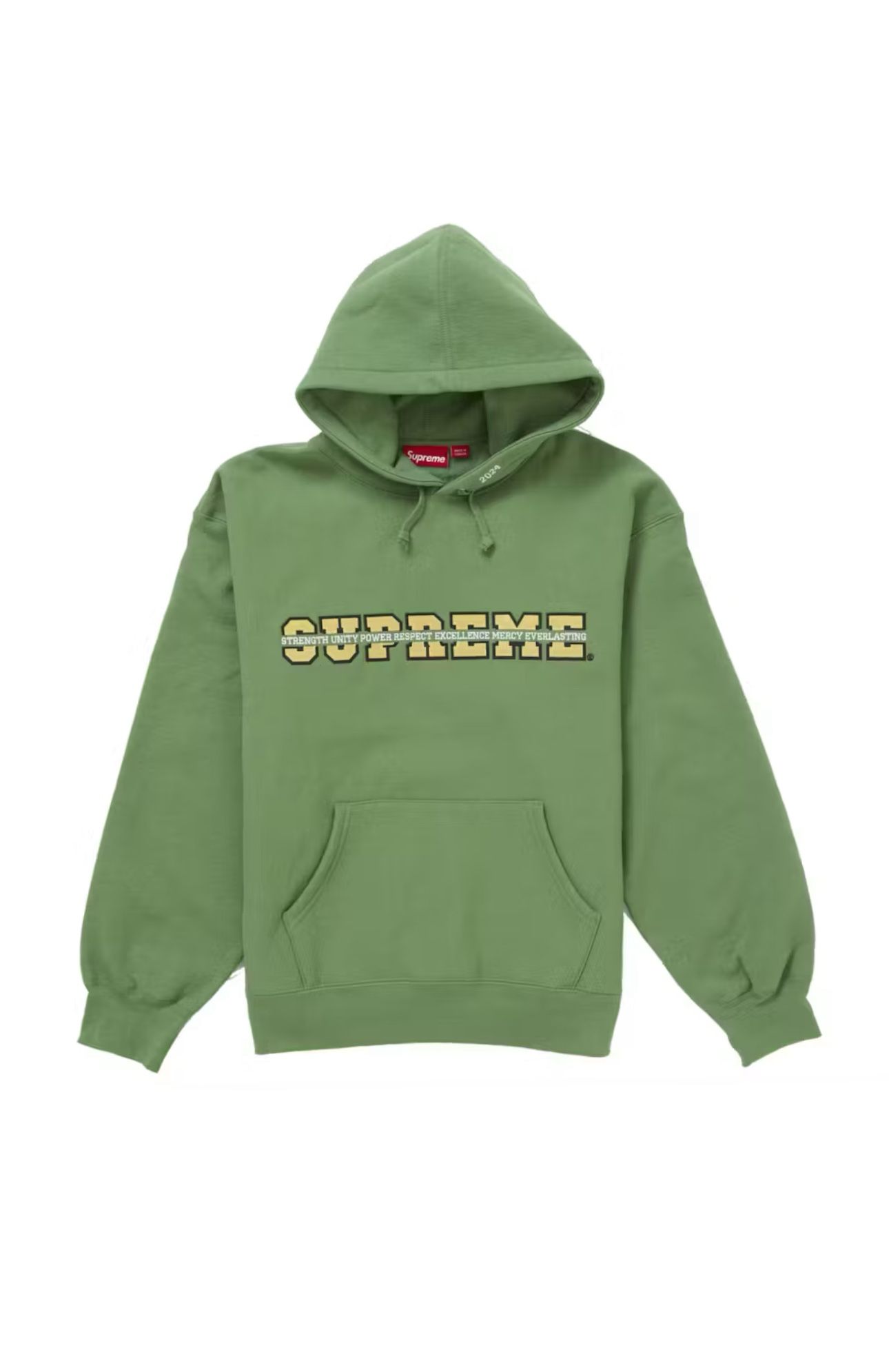 Supreme Collegiate Acronym Hoodie Green