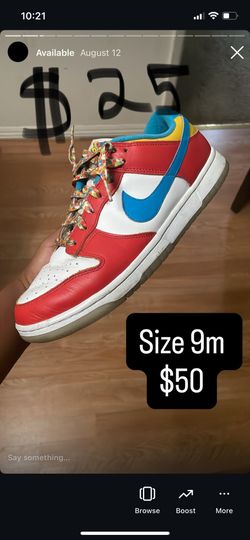 Fruity Pebble Dunk Size 9 Alright Condition