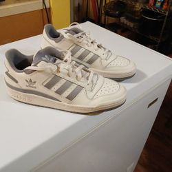 Men's Adidas Forum Low CL Cloud White Gray  Size 13 Brand New 