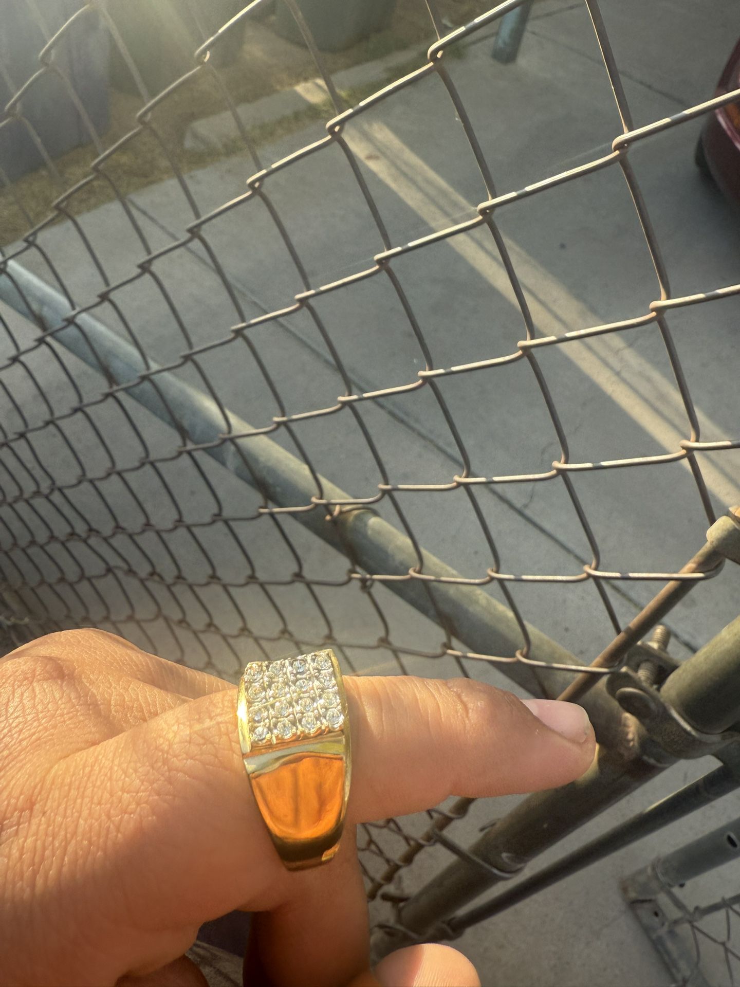Gold Plated Diamond Ring