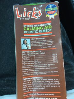 Licks calming aid