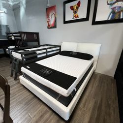 Queen Fabric Bed Frame 