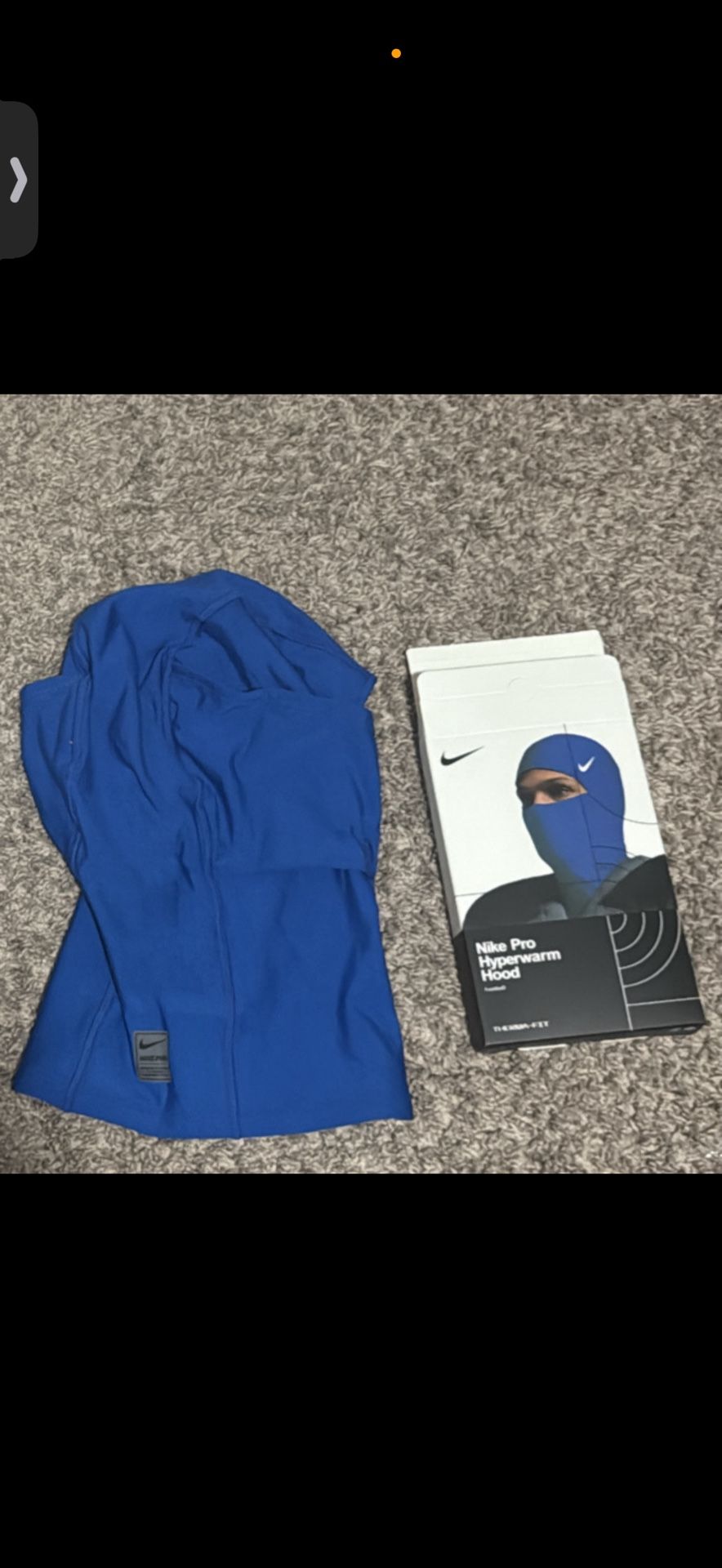 Blue Nike ski mask