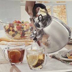 Classic stainless steel teapot