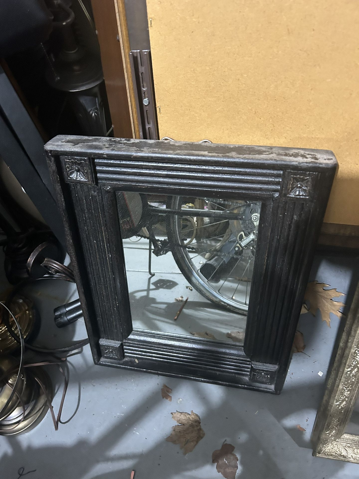 Antique Mirror 20x16 Wood Heavy