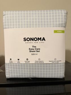NEW Blue Sonoma King Sheet Set