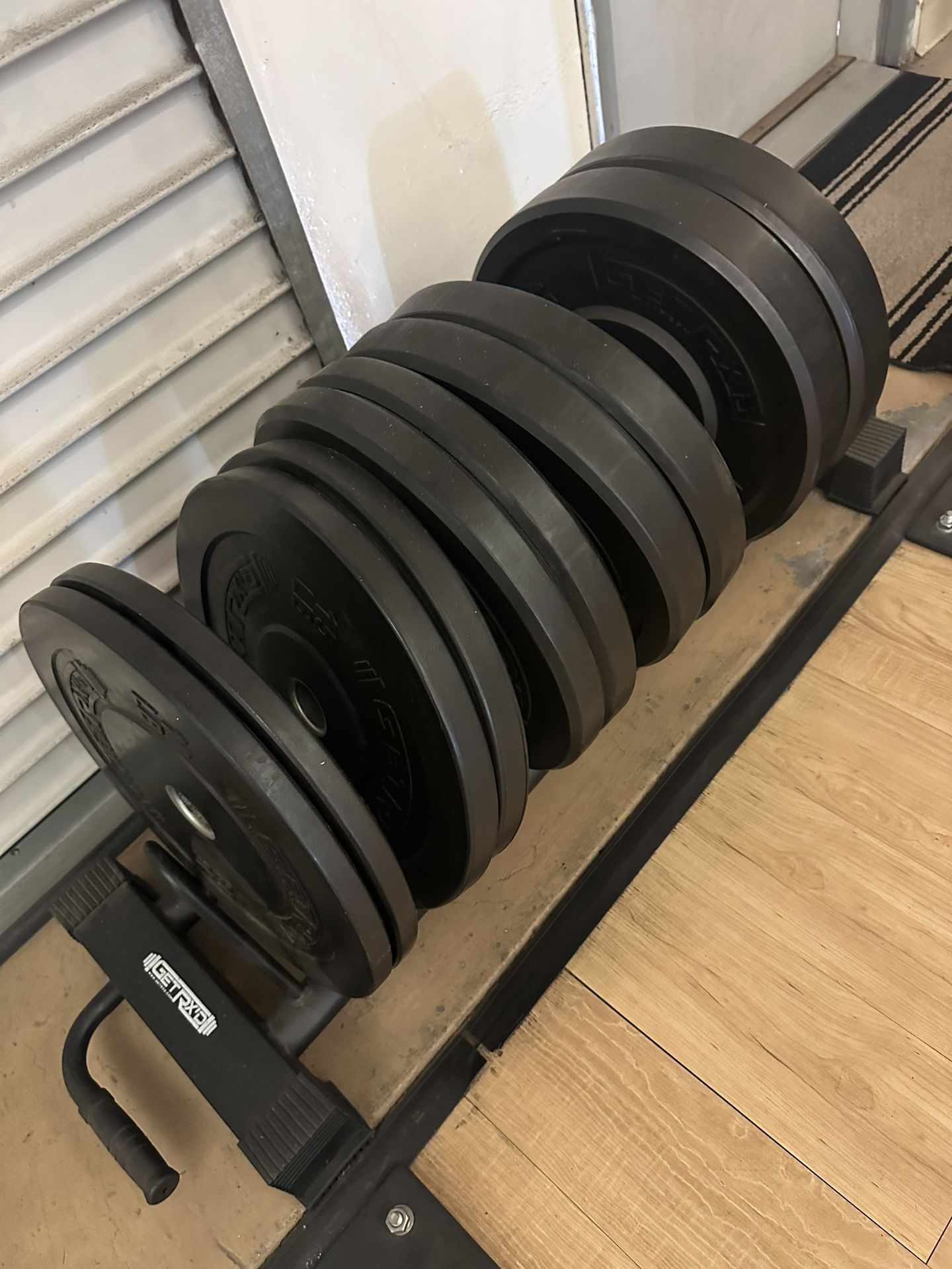 Weight plate 10,15,25,35,45 Including the plate rack