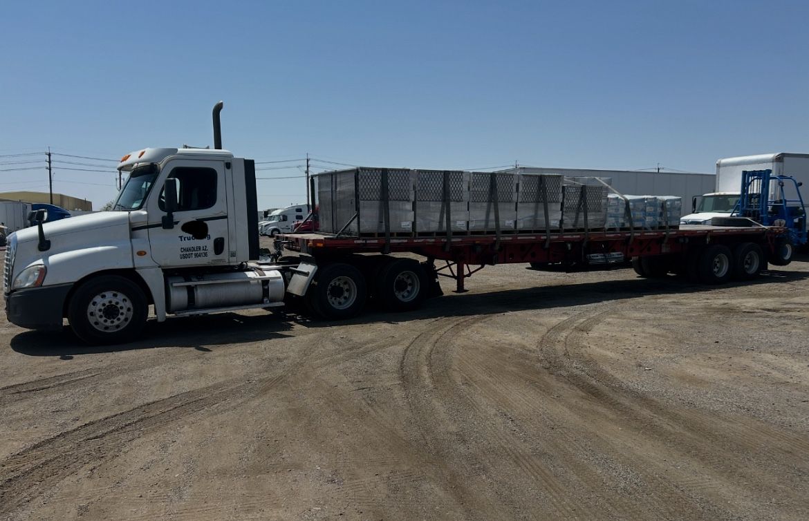 Truck And Trailer 2 Forklift Box Truck