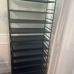 Stacking Shoe Rack Bronze Metal. Seville Classics 