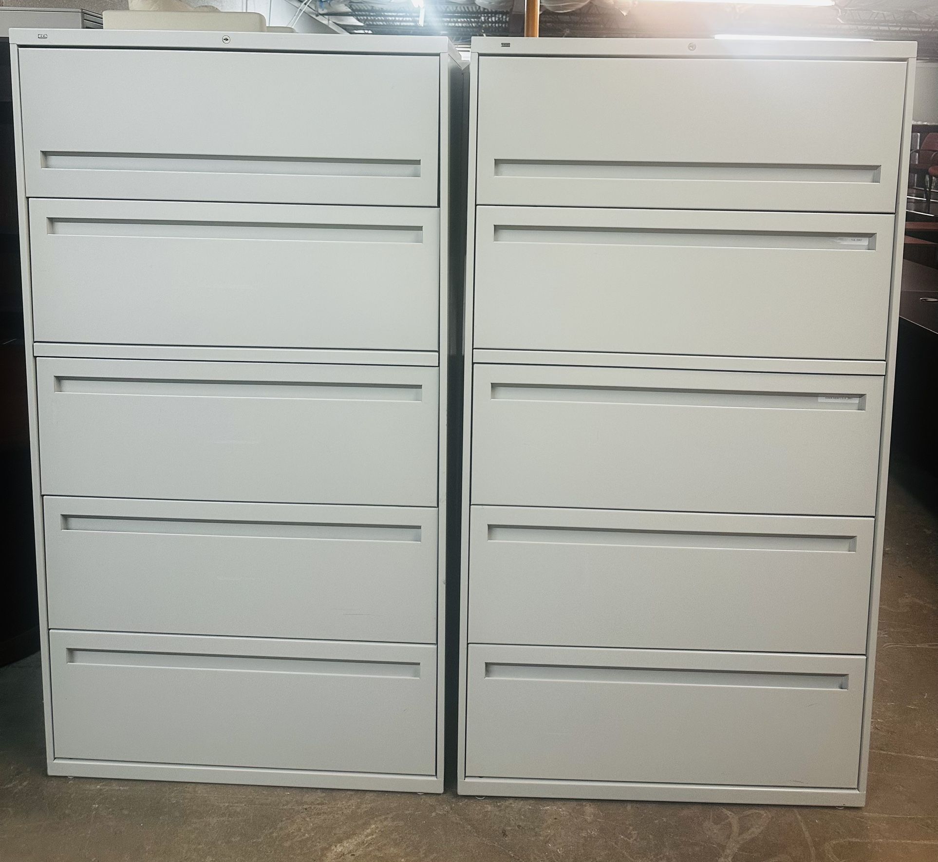 OFFICE/HOME FILE CABINET 5 DRAWERS LATERAL METAL FILE