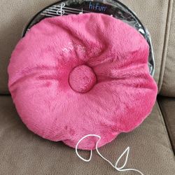 Round Raspberry Speaker Pillow 