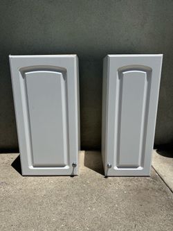 Cabinets - set of two small cabinets. White