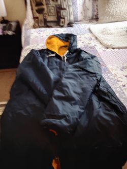 Dark Blue Academy Swim Parka