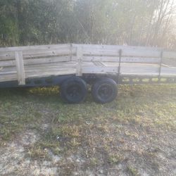 I Have This Nice Double Axle Trailer For Sale Need Gone Asap