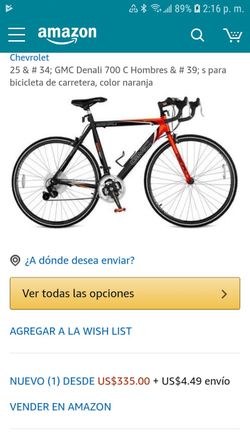 Gmc denali road bike orange hotsell and black