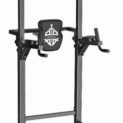 Adjustable Power Tower Pullup Bar And Dip Bar Exercise Equipment 