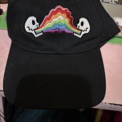Rainbow Skull Dad Hat Obo