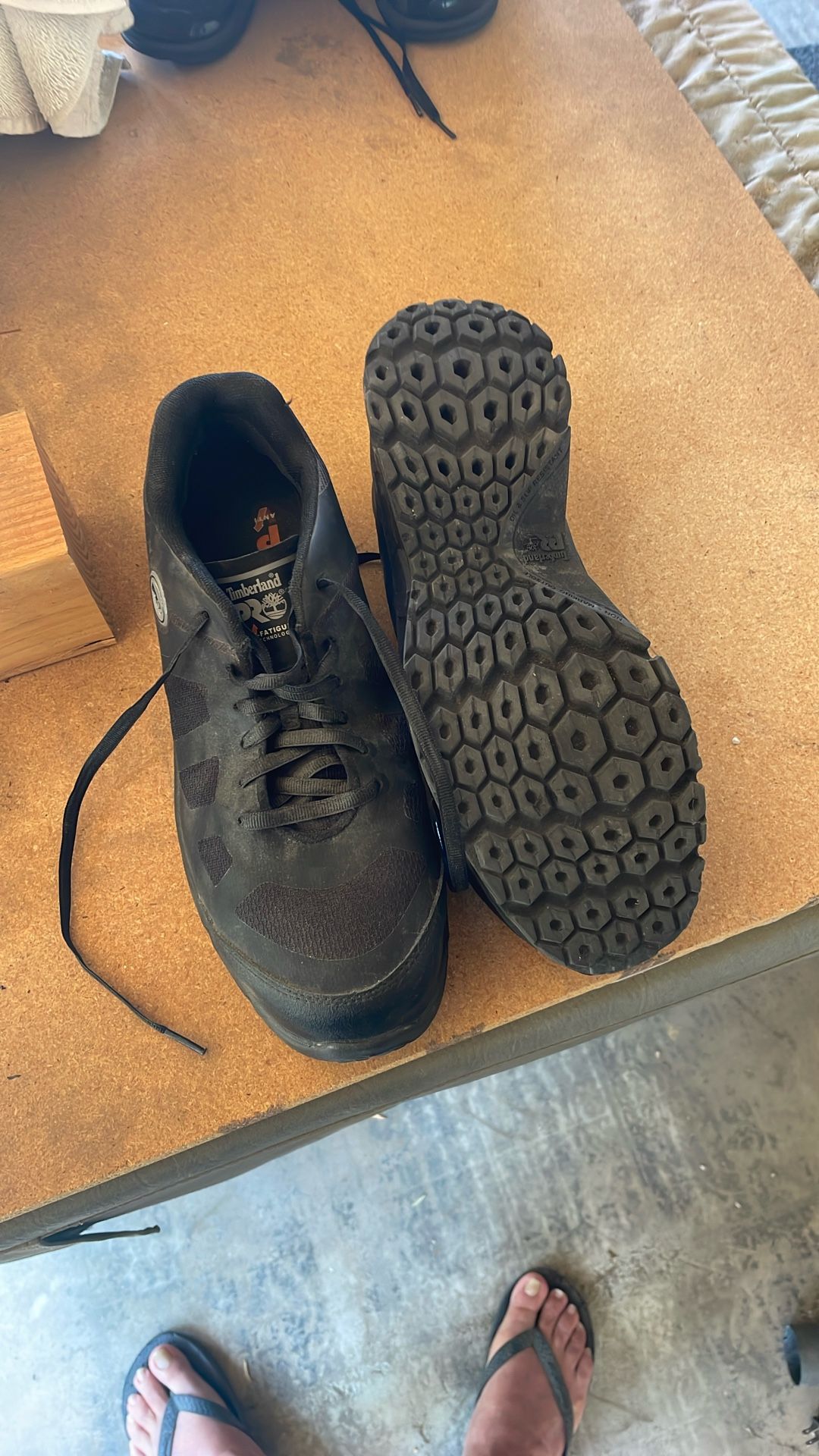 Size 11 Timberland Steel Toed Shoes