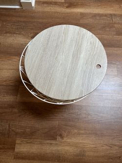 Blanket basket/end table