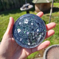 Glow In The Dark Glitter Coaster