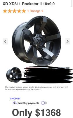 Rims/wheels. XD811 Rockstar 2- 18x9-0 Offset