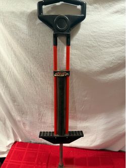 red & black pogo stick