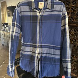 Levis Thick Layered Plaid/flannel Jacket