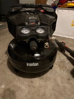 Ironton Oil-Free Pancake Compressor,