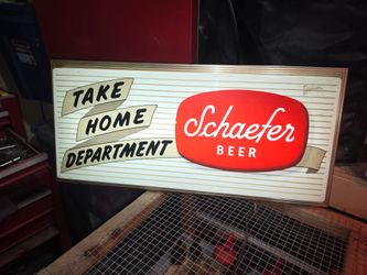 Old beer sign