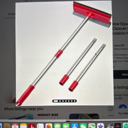 Window Squeegee and Cleaner with Extendable Handle