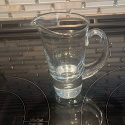 Glass Vintage Creamer Pitcher 