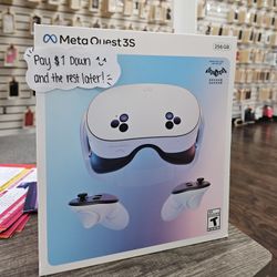 Meta Quest 3S VR Virtual Reality New - $1 To Take it Home same Day and Pay the Rest later!