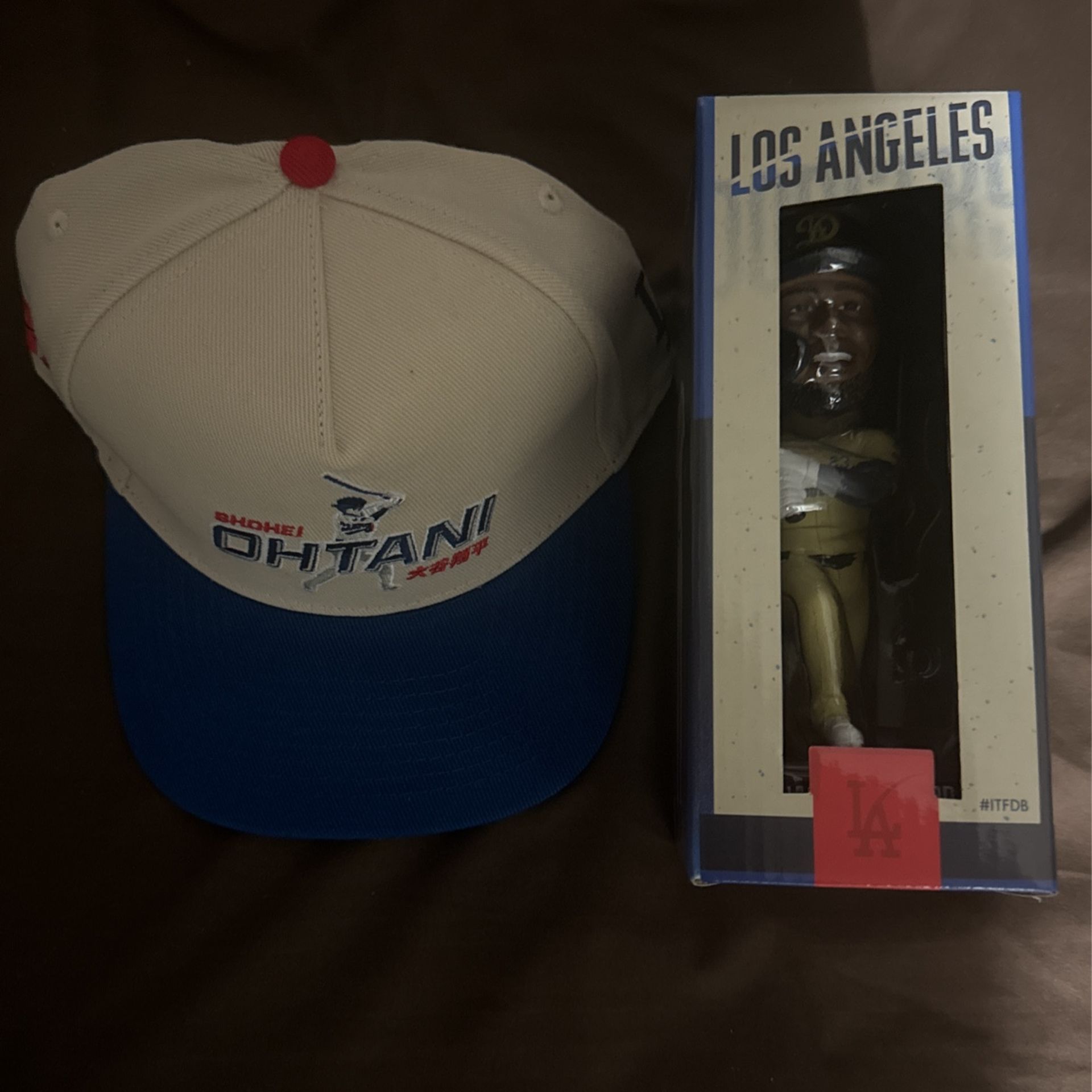 Shohei Ohtani Hat/ Jason Heyward Bobblehead