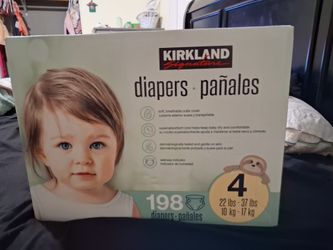 Kirkland size 4 pampers 198 count