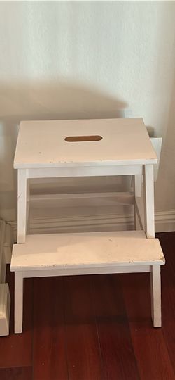 White IKEA Step Stool