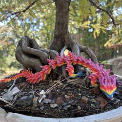 3D Printed Articulated Earth Dragon Fidget Toy