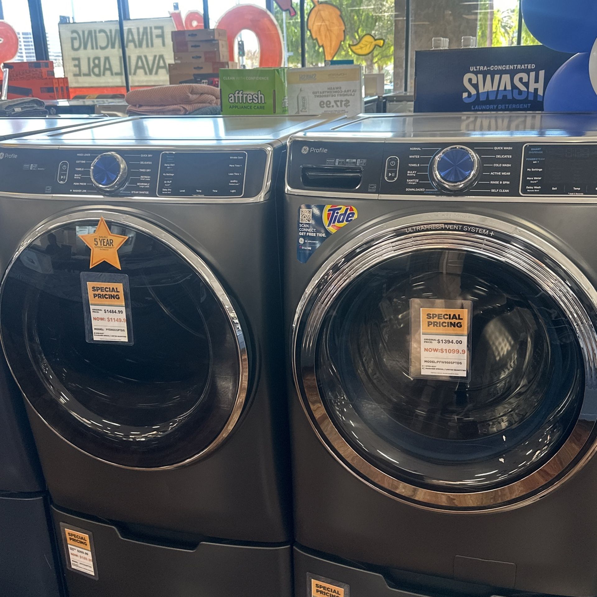 ONLY - $1900 - CANOGA PARK - GE PROFILE WASHER AND DRYER
