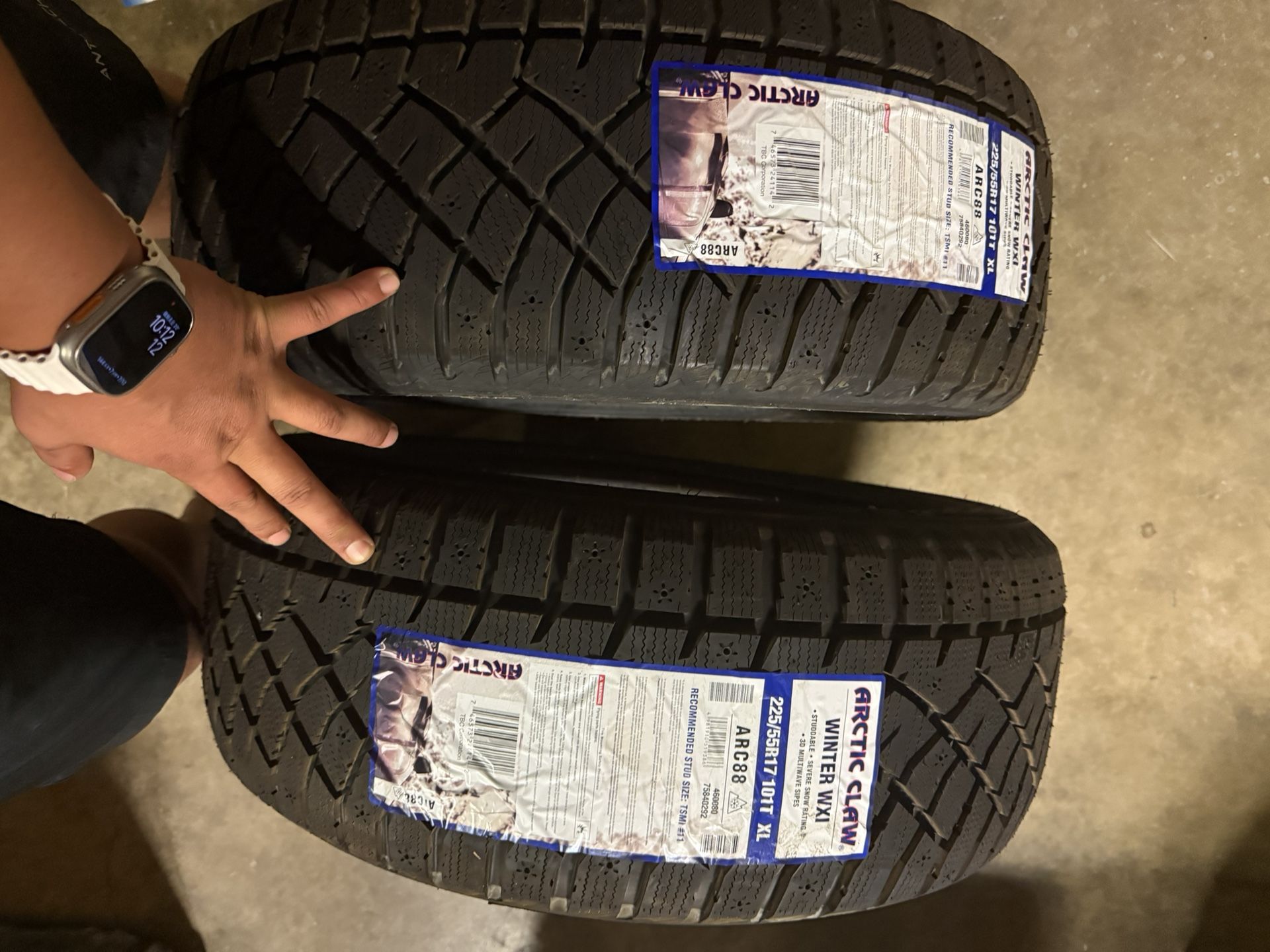 Arctic Claw 225/55R17 brand new tires. $100 each.