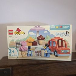 LEGO DUPLO Ice Cream Trip with Bluey Complete Set 22 Pieces (10458) Gift Set 2+